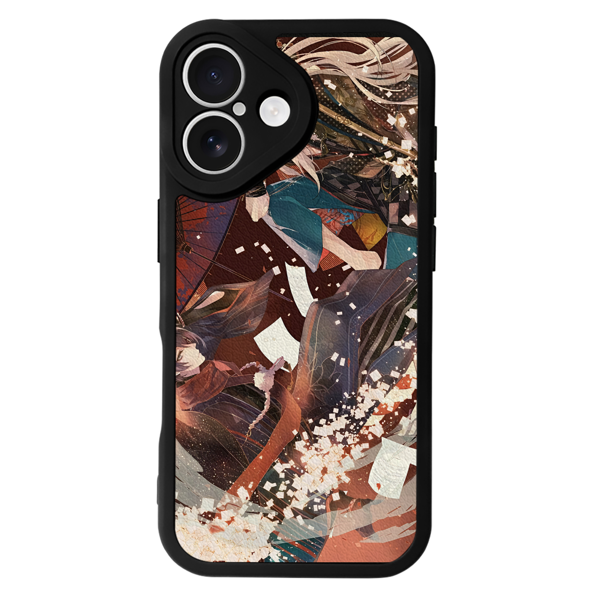 （画像用） 刀剣乱舞 Touken Ranbu 【iPhone 16シリーズ対応】シリコンスマホケース（レザー調） 材質：シリコン